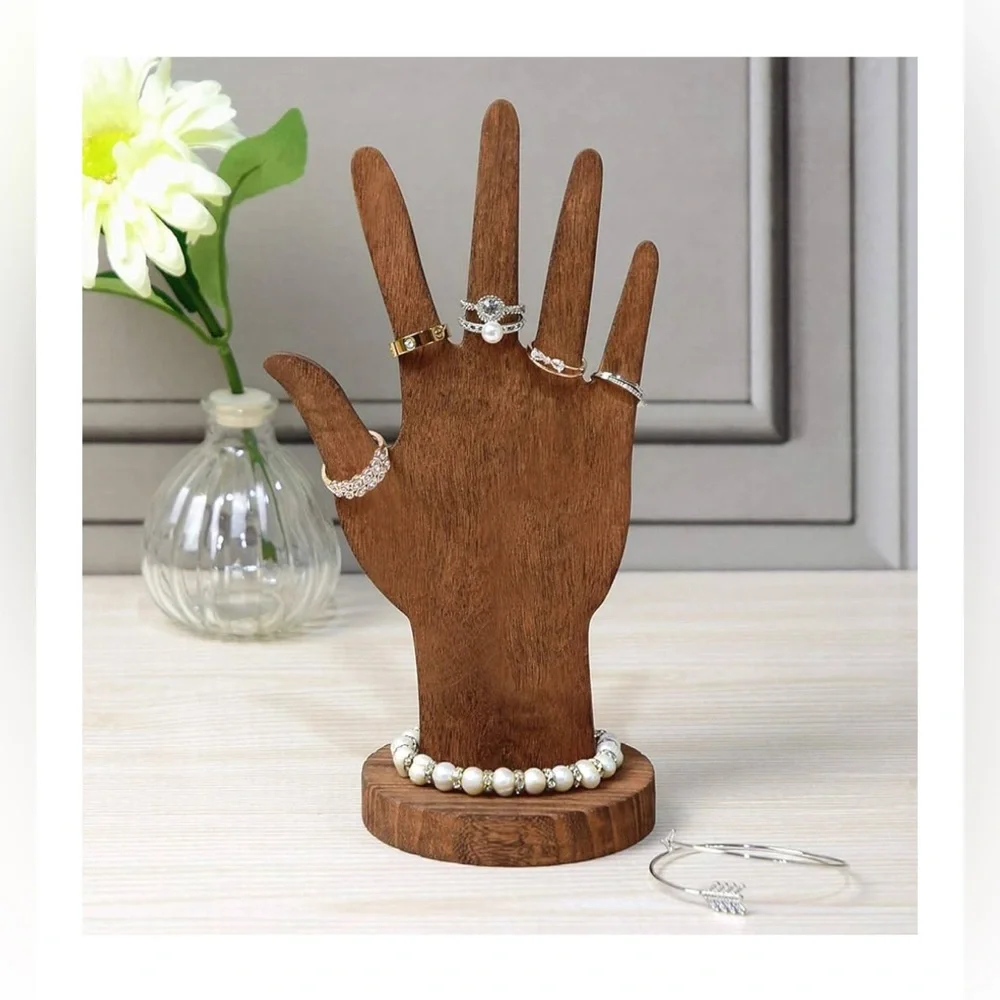 Real Wooden Hand Jewelry Display~NWT